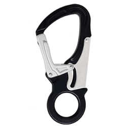 Crochet aluminium double action à verrouillage automatique, type Keylock