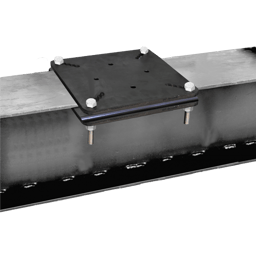 Galvanized steel plates for clamping on metal beam  (for 80-150 mm flange beams)