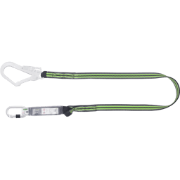 HOPE - Longe en sangle 1,80 m avec absorbeur d’énergie et connecteurs FA5010117 et FA5020755