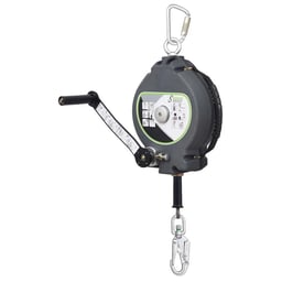 KALYPSO - câble Inox, antichute à rappel automatique 30 m avec treuil de sauvetage intégré