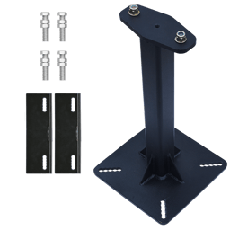 Kit potelet rigide (hauteur 300 mm) en acier galvanisé avec crapauds pour ligne de vie horizontale câble KS 4000