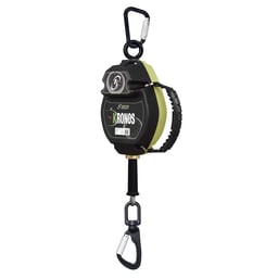 KRONOS câble acier, antichute à rappel automatique 10 m avec enroulement à vitesse constante