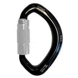 LUNA, Mousqueton demi-rond multidirectionnel 1/4 de tour, ouverture 20 mm - type Keylock