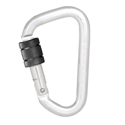 Mousqueton aluminium à verrouillage à vis - type Keylock