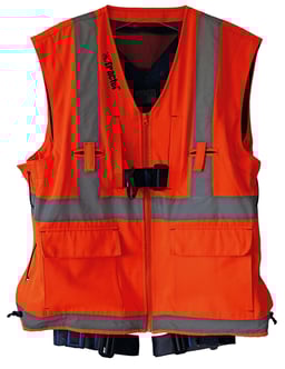 Harnais HT45 avec veste réfléchissante orange